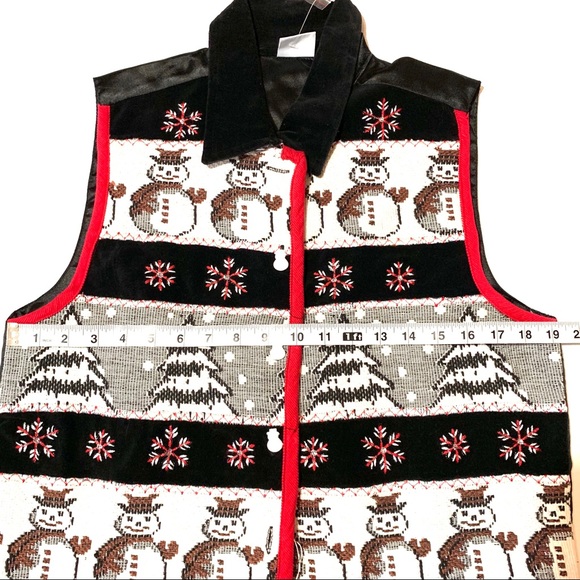 🛍Carolina Colours Christmas Snowman Vest - Picture 2 of 8